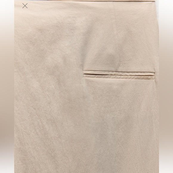 Zara ZW Collection Wrap Front Pants Side Tie Size Medium/Large available NWT - Picture 10 of 11
